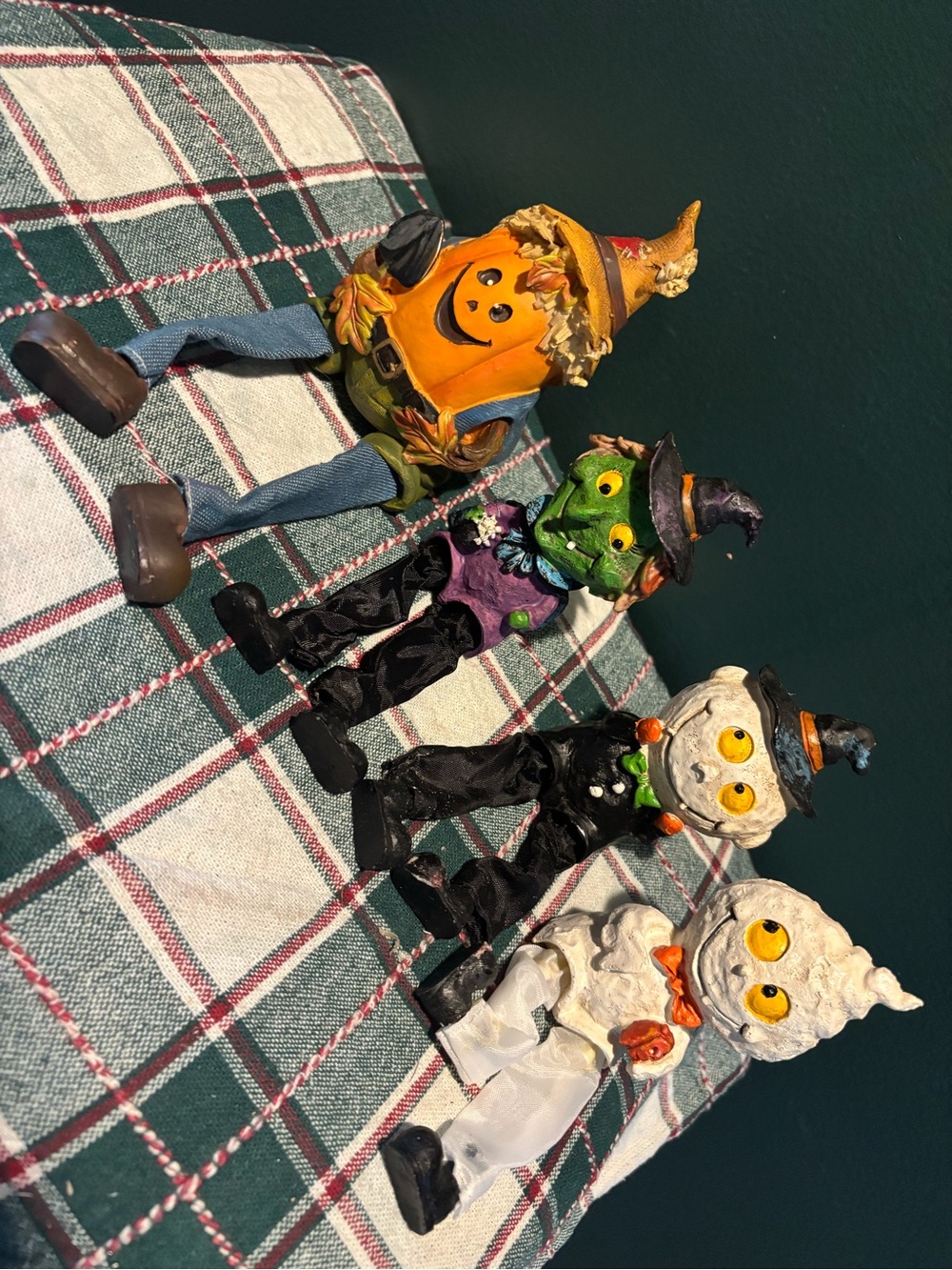 Lot of 4 Vintage Spooky Decorative Shelf Sitters
